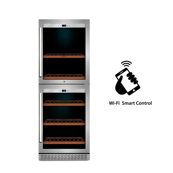 Wine Cooler 126 bottles Caso WineChef Pro 126 2D Dual-zone