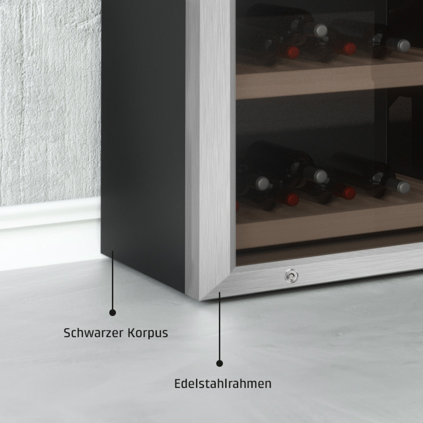 Vinoteca 180 botellas WineComfort 180 Smart materiales