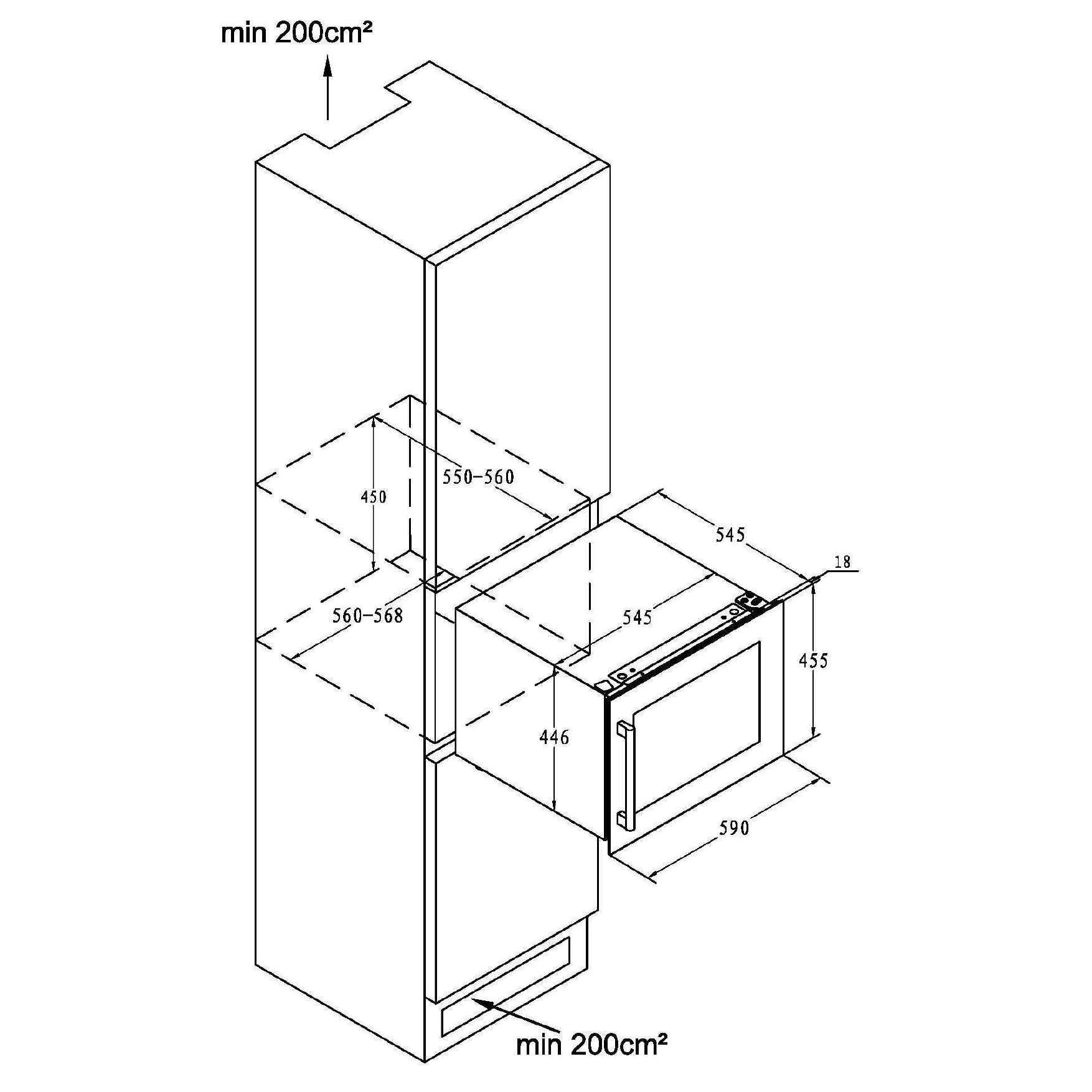 Vinoteca 28 botellas Climadiff CBI28S1B