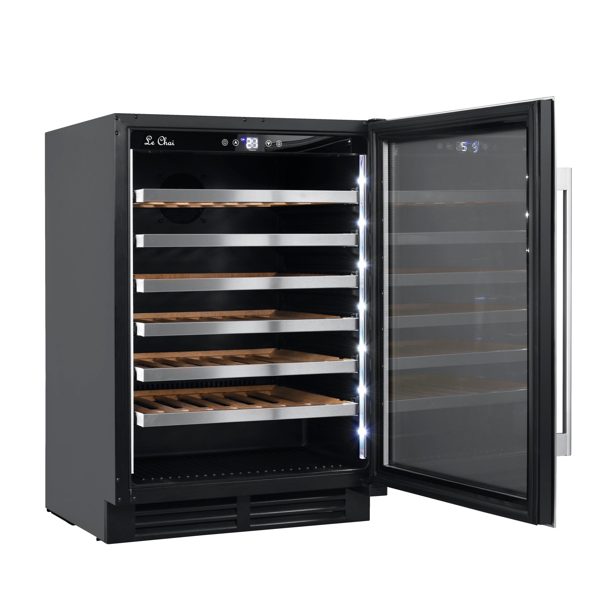 Built-in Wine Cooler 54 bottles Le Chai Chroma 540 Inox