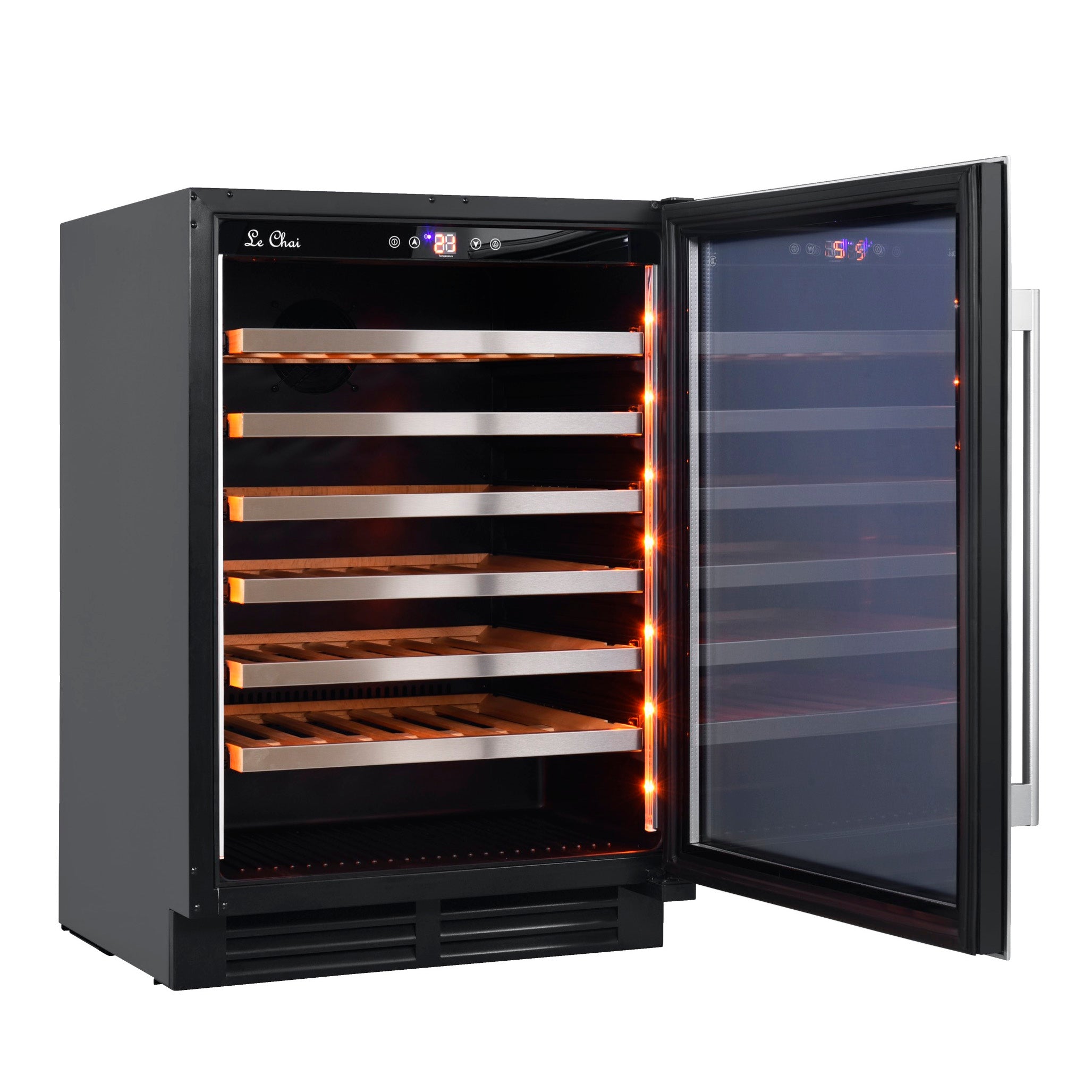 Built-in Wine Cooler 54 bottles Le Chai Chroma 540 Inox