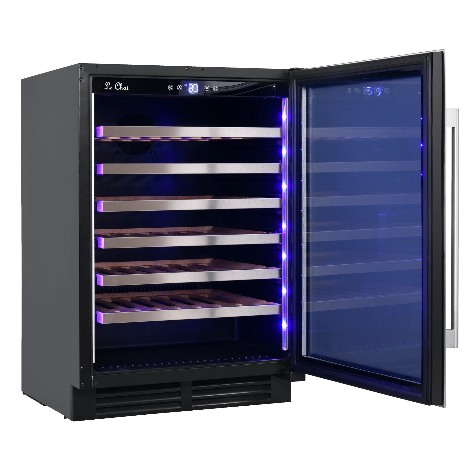 Built-in Wine Cooler 54 bottles Le Chai Chroma 540 Inox