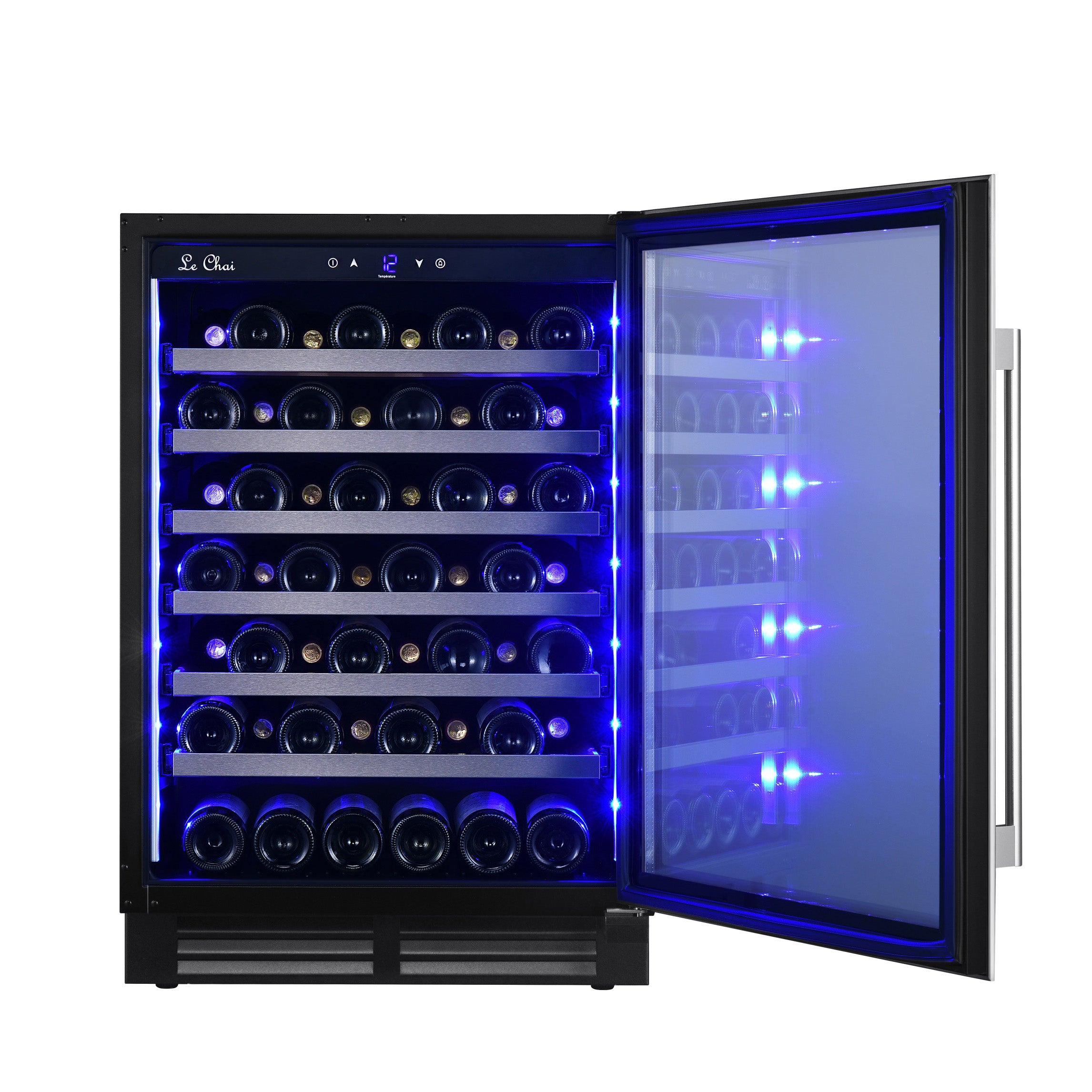 Built-in Wine Cooler 54 bottles Le Chai Chroma 540 Inox