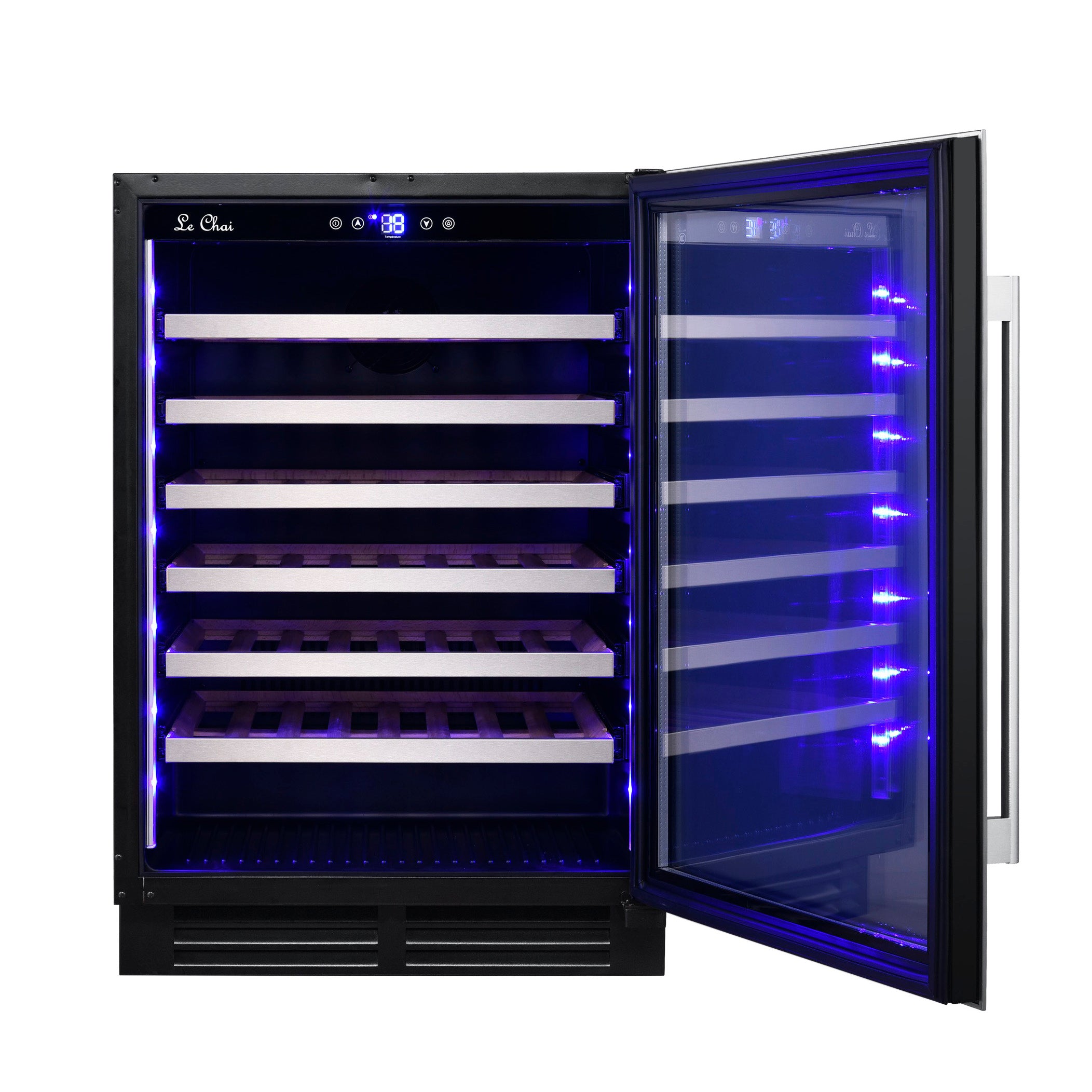 Built-in Wine Cooler 54 bottles Le Chai Chroma 540 Inox