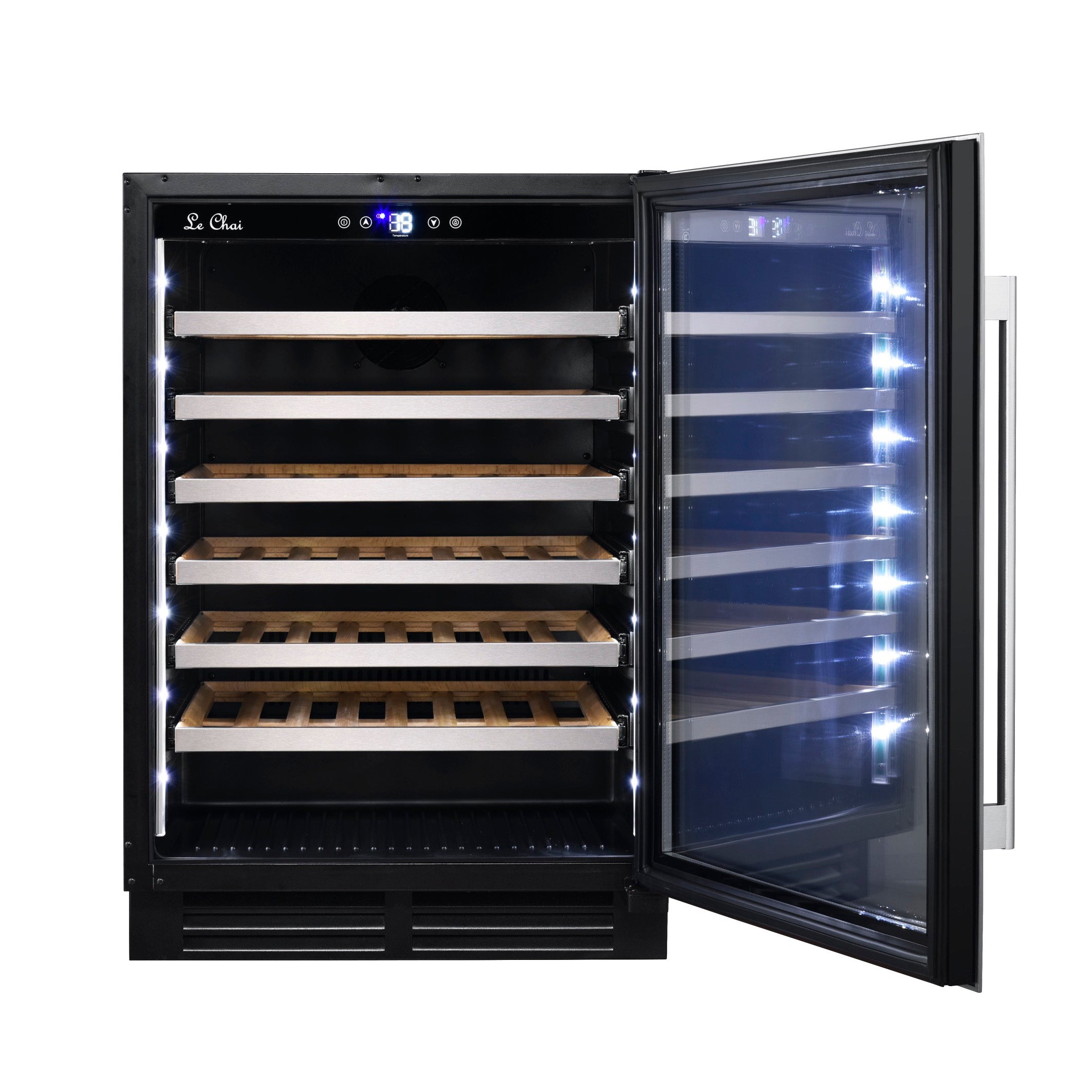 Built-in Wine Cooler 54 bottles Le Chai Chroma 540 Inox