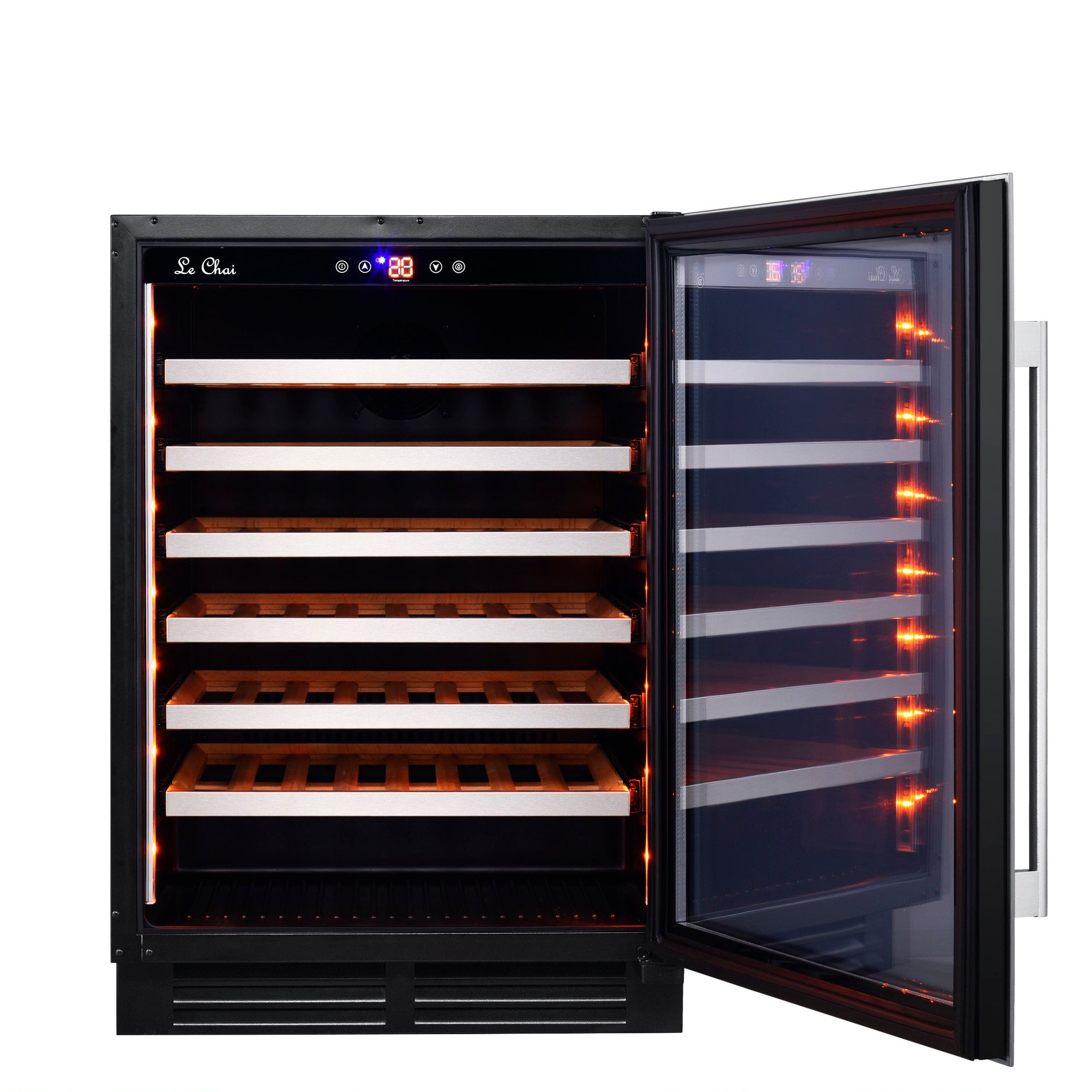 Built-in Wine Cooler 54 bottles Le Chai Chroma 540 Inox