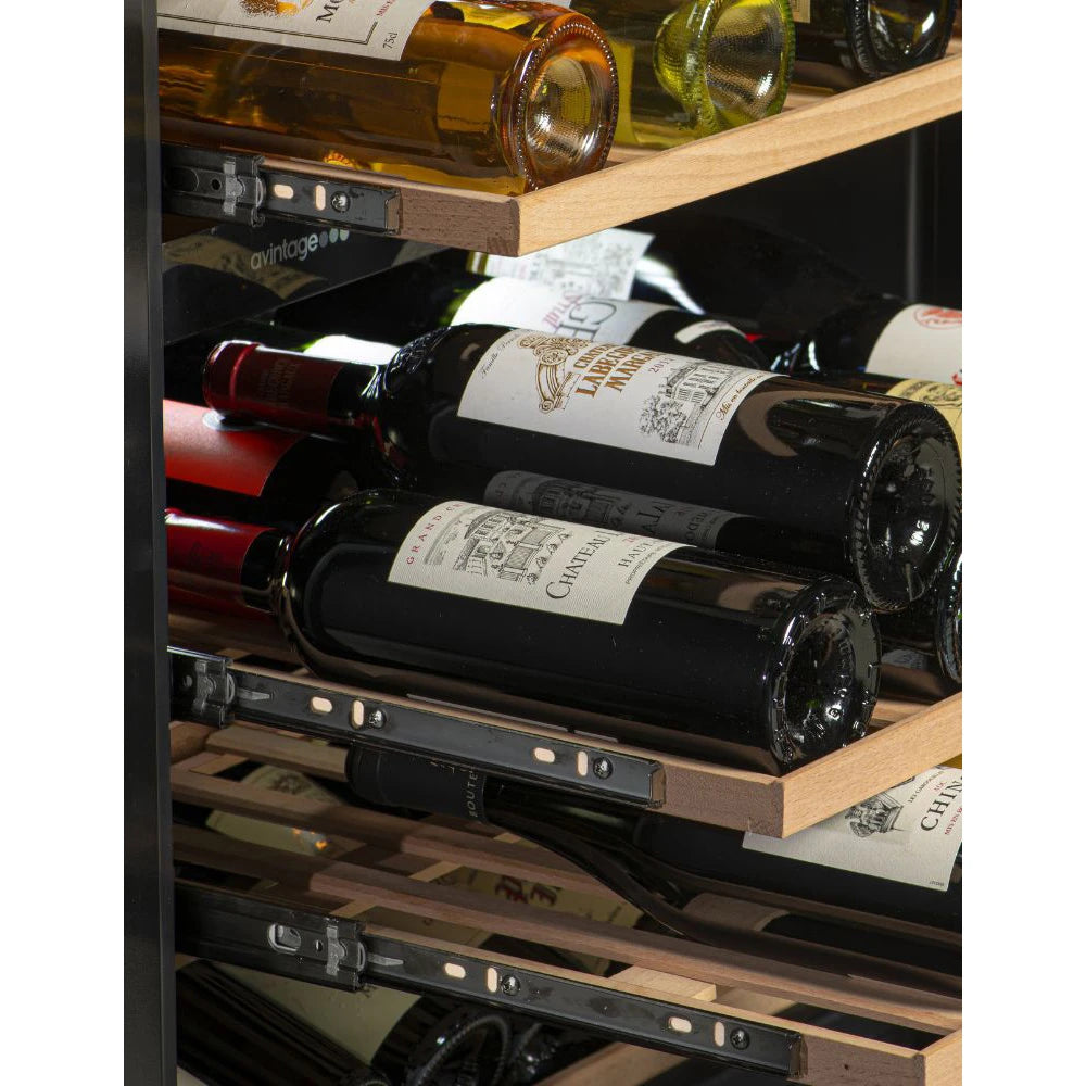 Imagen de la Vinoteca encastrable 18 botellas Avintage AVU31D88 doble zona.