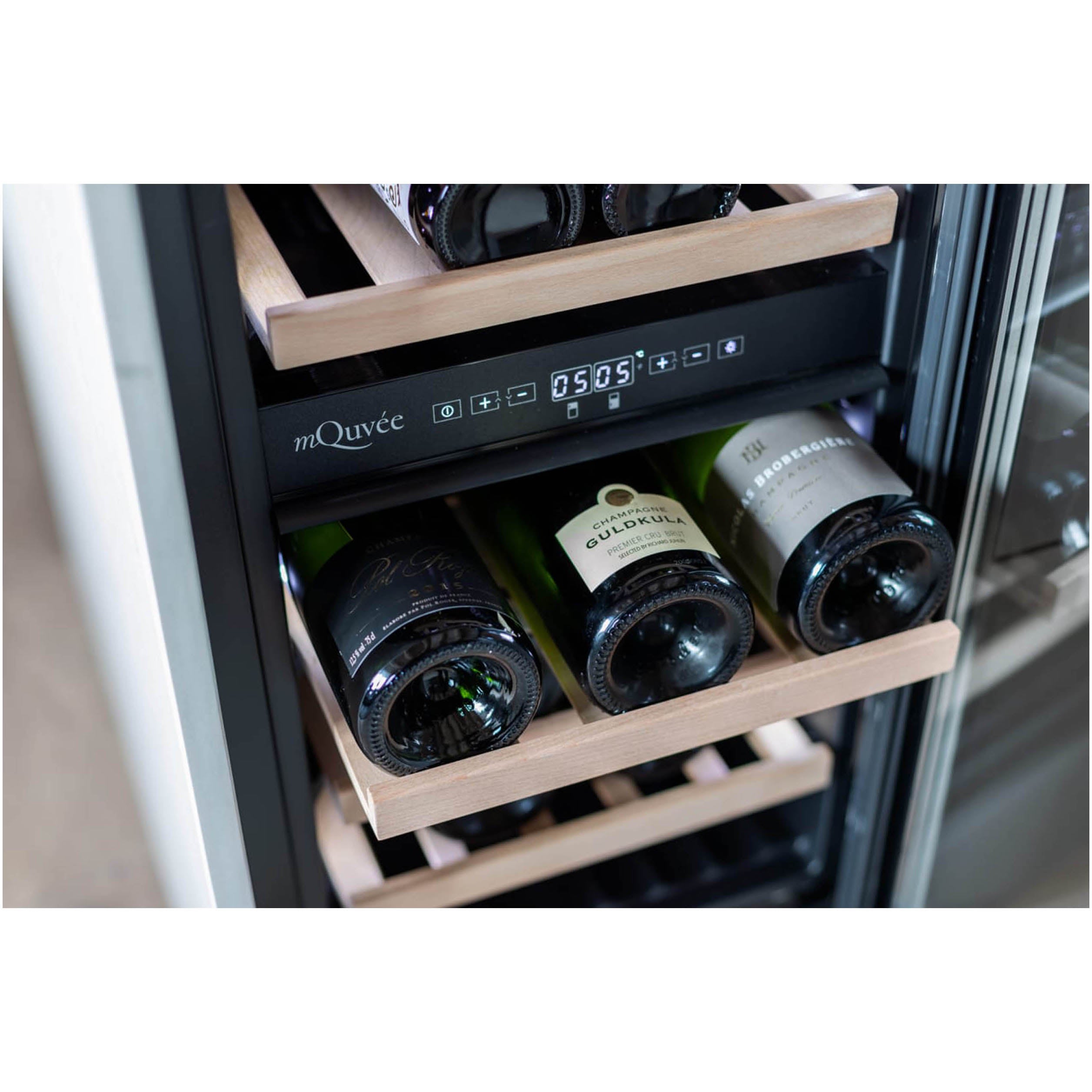 Wine Cooler 28 bottles mQuvée WineCave 700 40D Modern Dual-zone