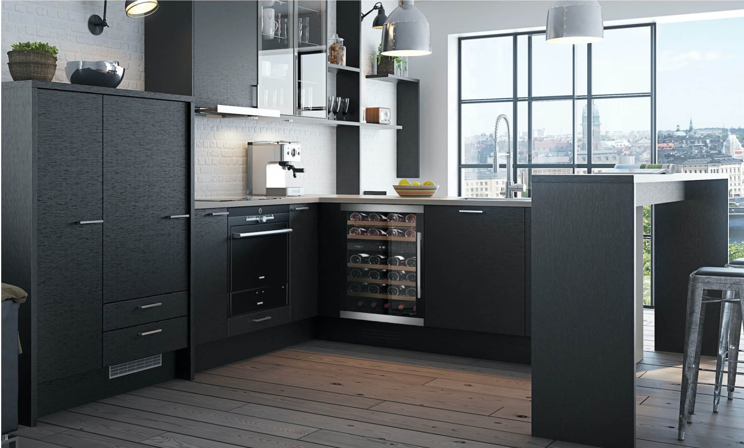 Vinoteca 38 botellas mQuvée WineCave 700 50D Modern doble zona
