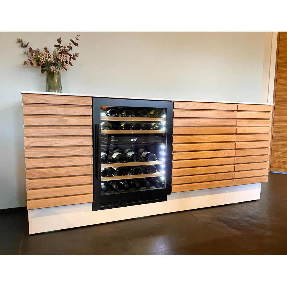 Wine Cooler 45 bottles mQuvée WineCave 700 60D Anthracite Black Dual-zone