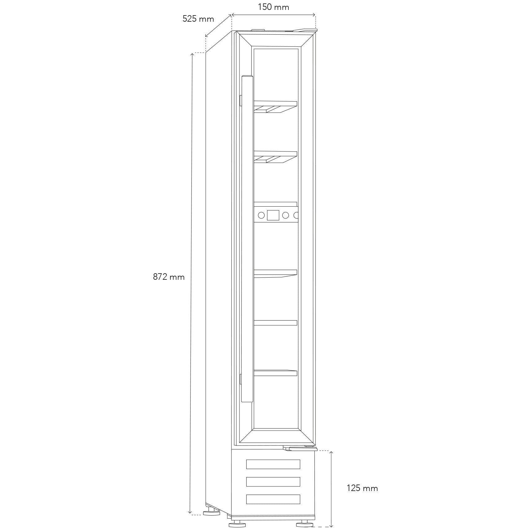 Vinoteca 7 botellas Les Petits Champs CAVSE7