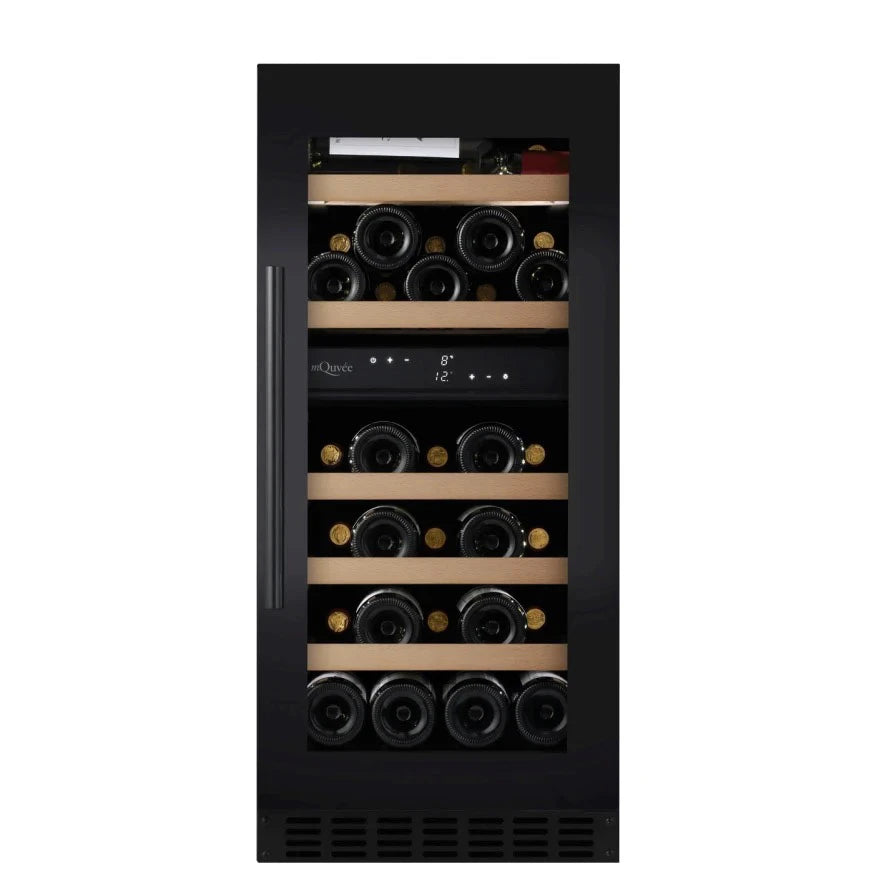 Wine Cooler 34 bottles mQuvée WineCave 780 40D Anthracite Black dual-zone