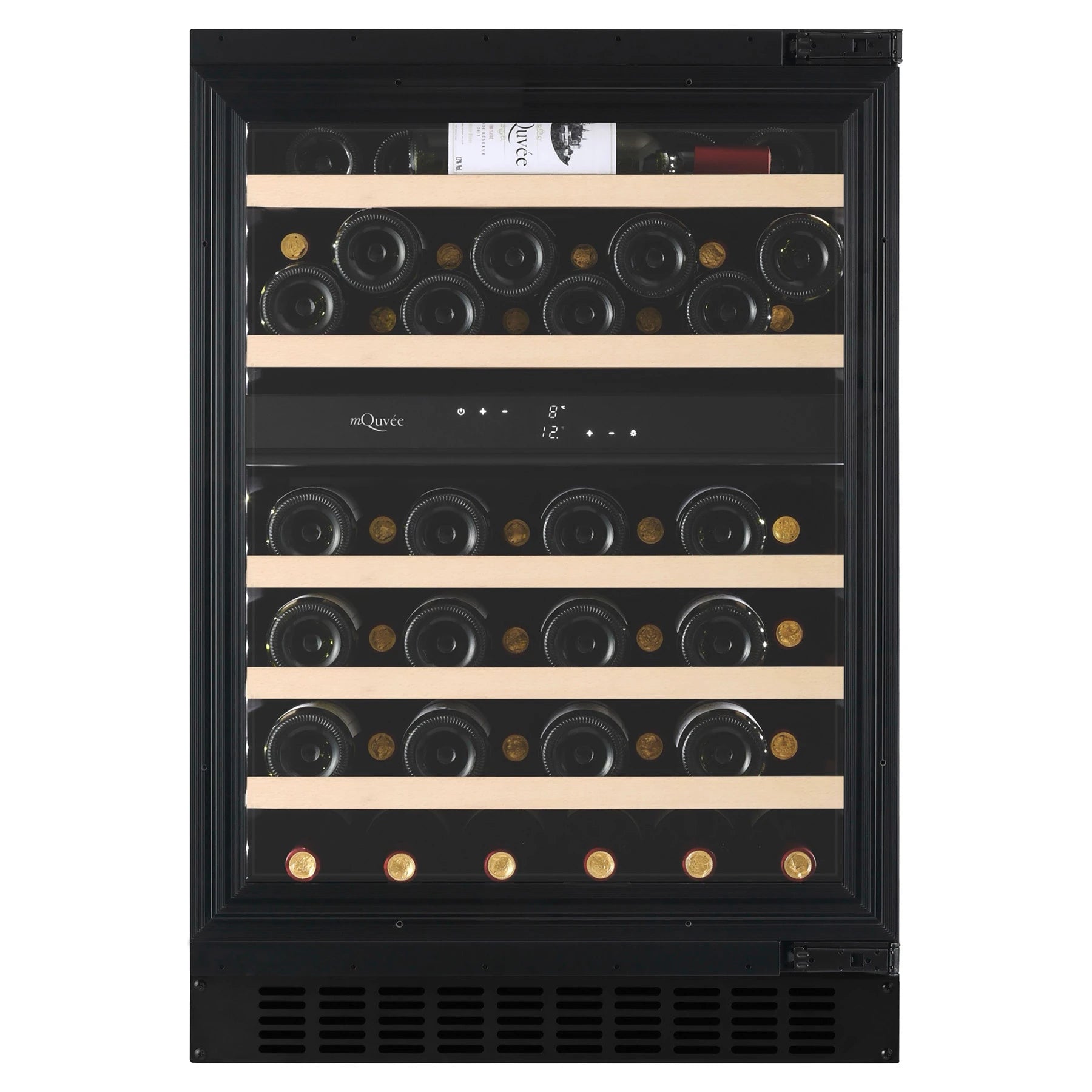Vista de la puerta panelable de la vinoteca mQuvée WineCave Exclusive 780 60D