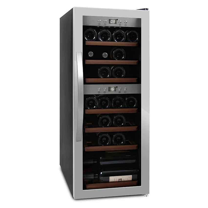 Wine Cooler 38 bottles mQuvée WineExpert 38 Stainless Dual-zone