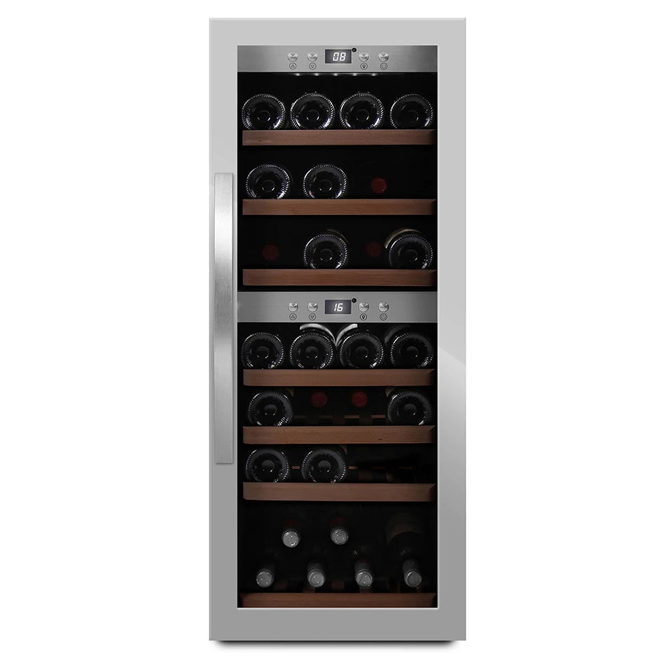 Wine Cooler 38 bottles mQuvée WineExpert 38 Stainless Dual-zone