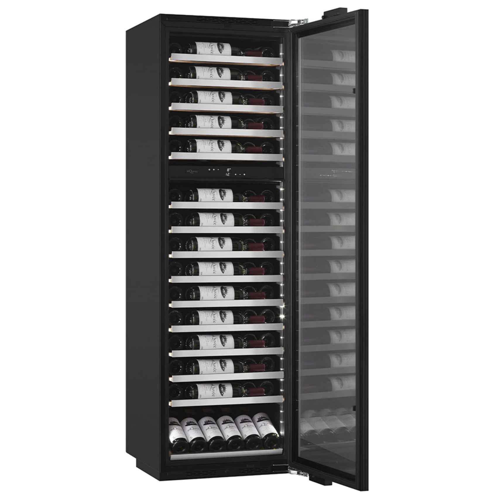 Wine Cooler 115 bottles mQuvée WineKeeper 112D Panel Ready Push/Pull Dual-zone