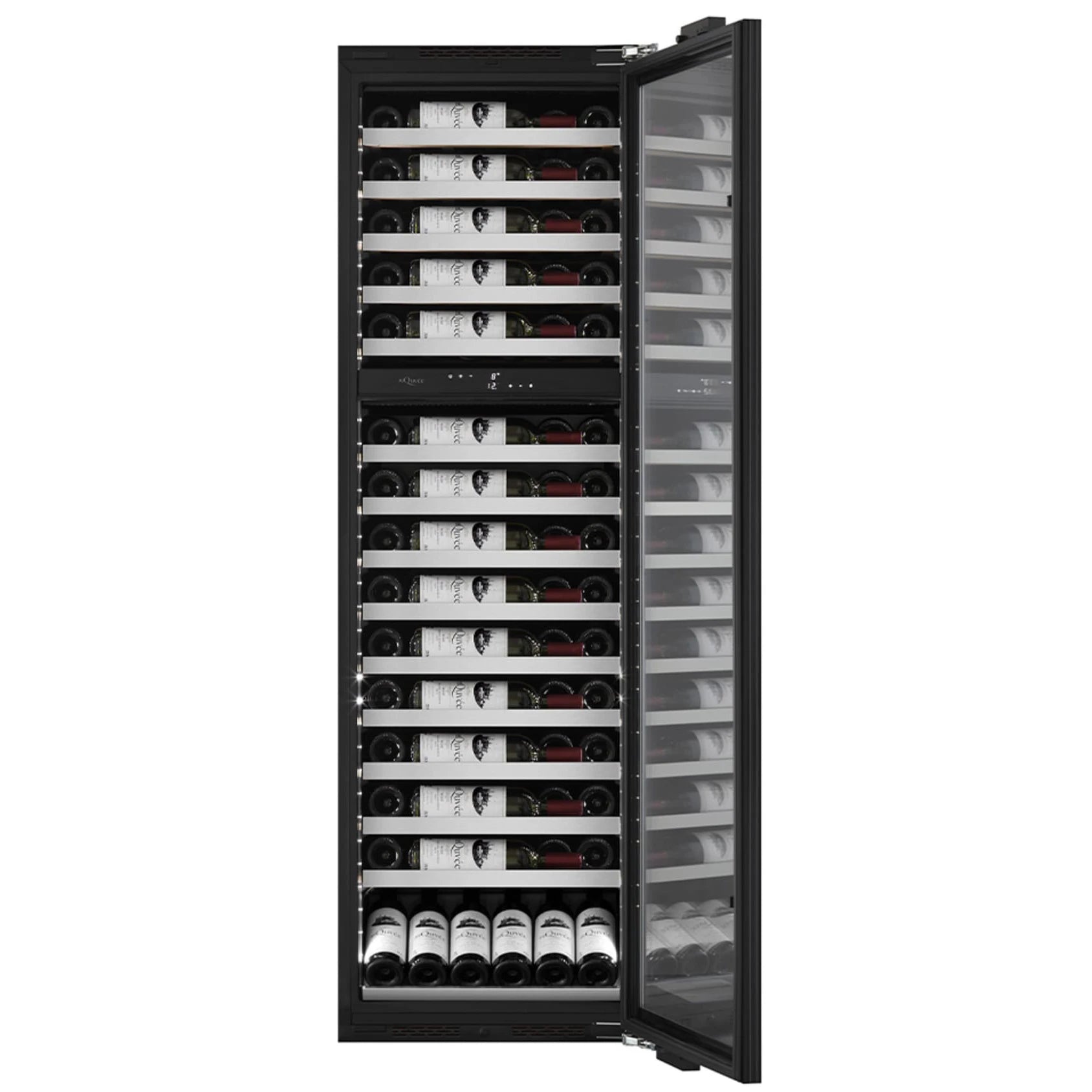Wine Cooler 115 bottles mQuvée WineKeeper 112D Panel Ready Push/Pull Dual-zone