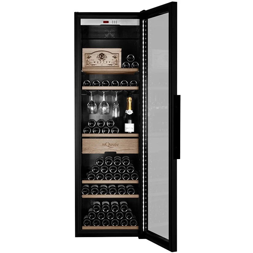 Wine Cooler 210 bottles mQuvée WineStore 800 Glass