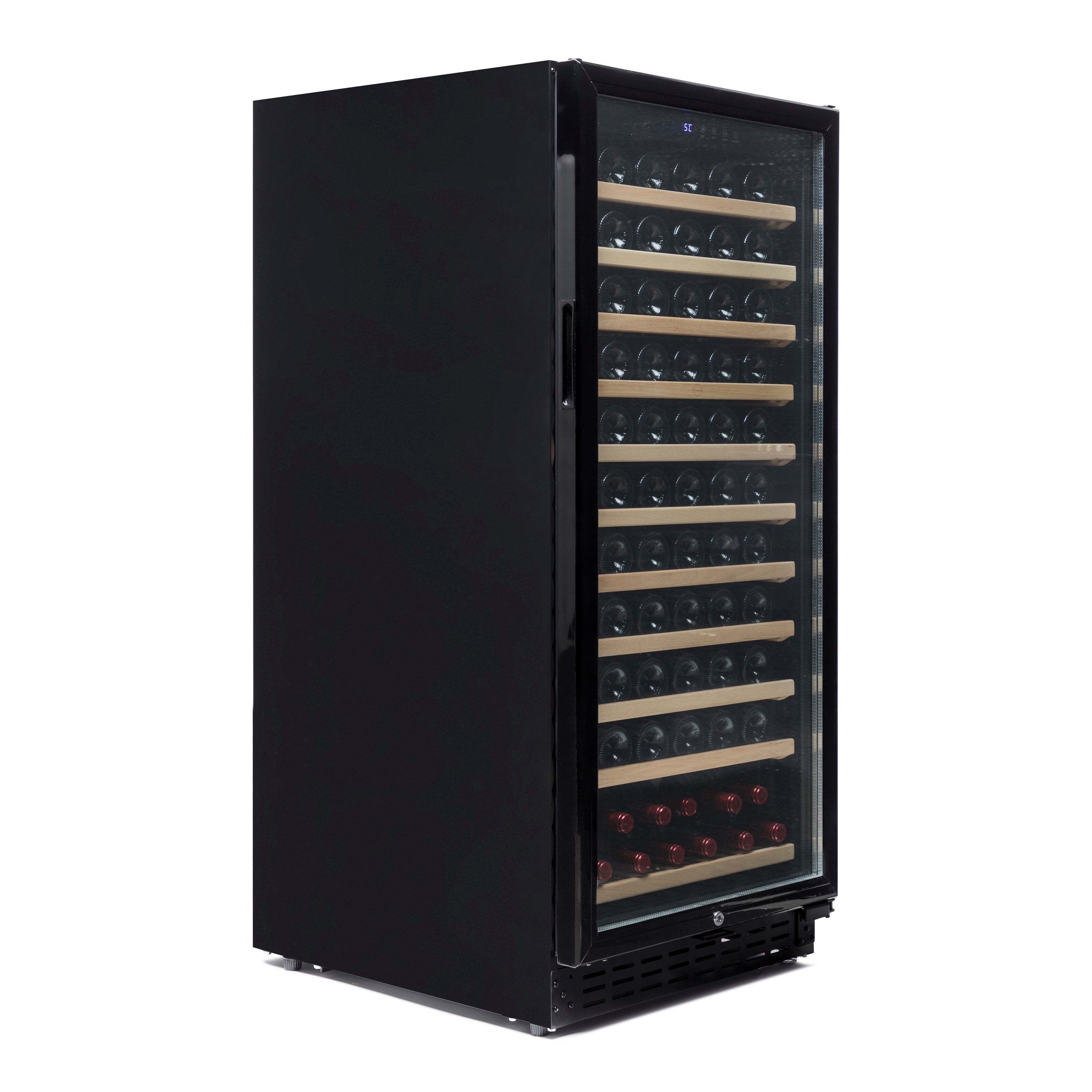 Vinoteca Vinobox 110 botellas 110GC 1T Negro lateral cerrada
