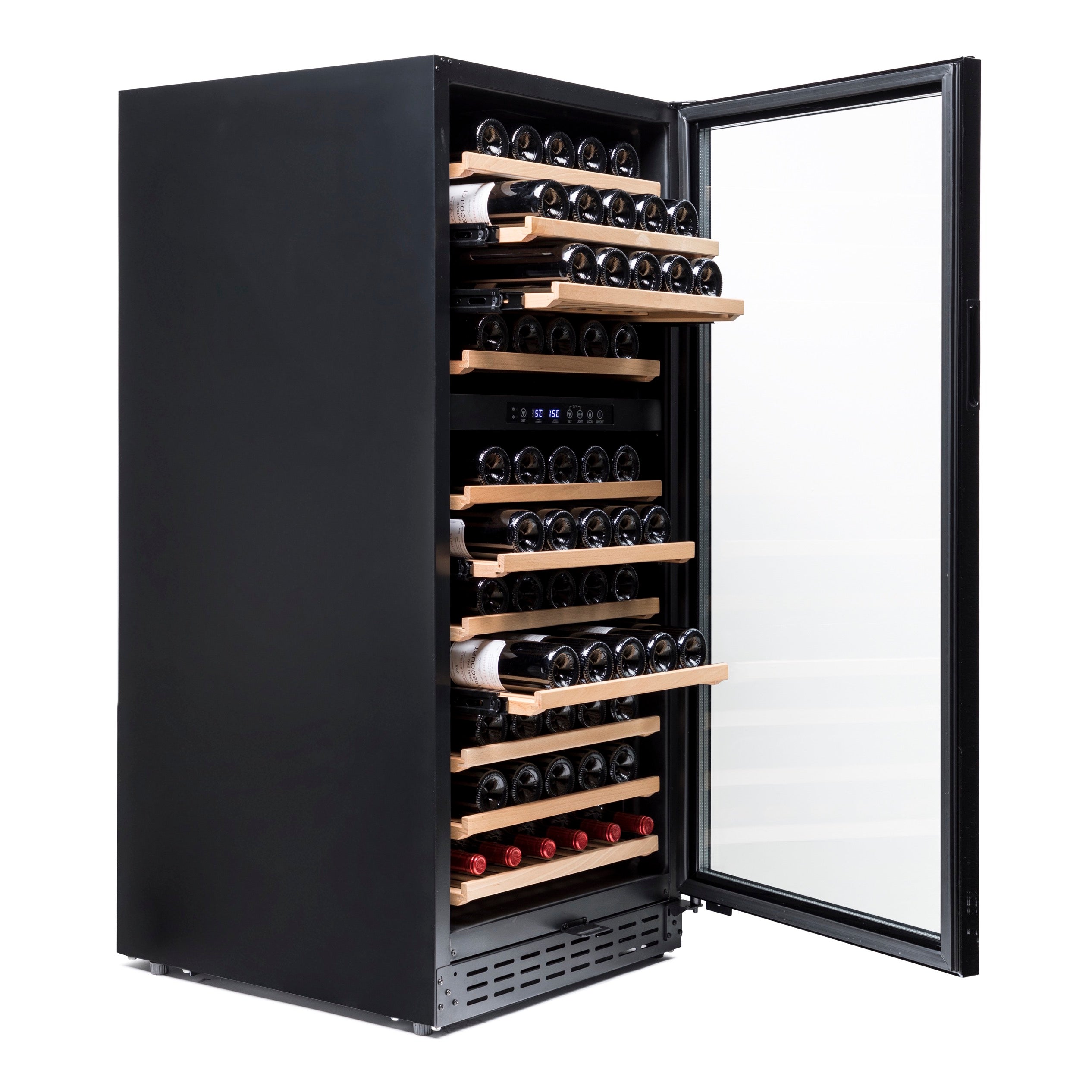 Wine Cooler 110 bottles Vinobox 110GC 2T Black Dual-zone