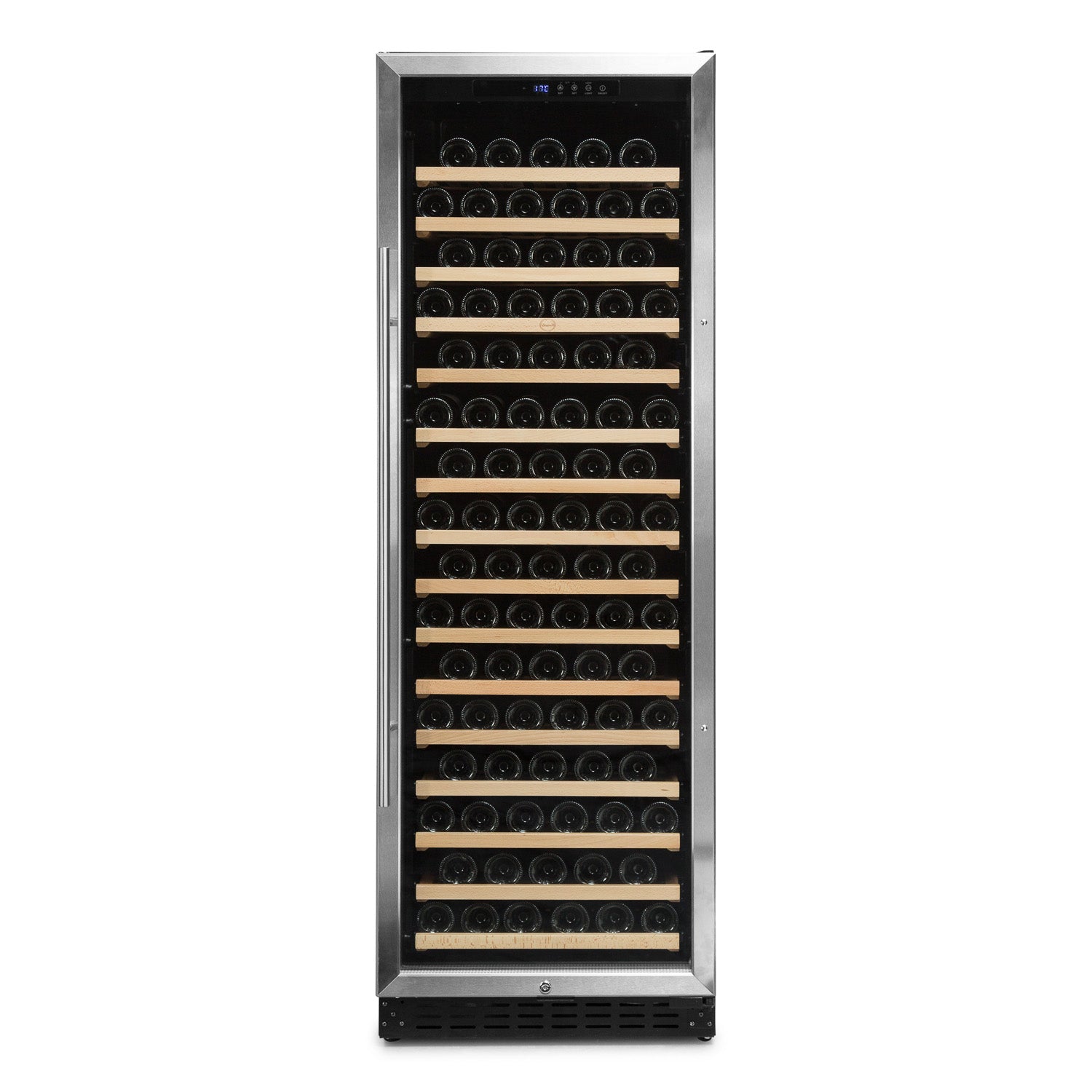 Vinoteca Vinobox 168 botellas 168GC 1T Inox frontal cerrada