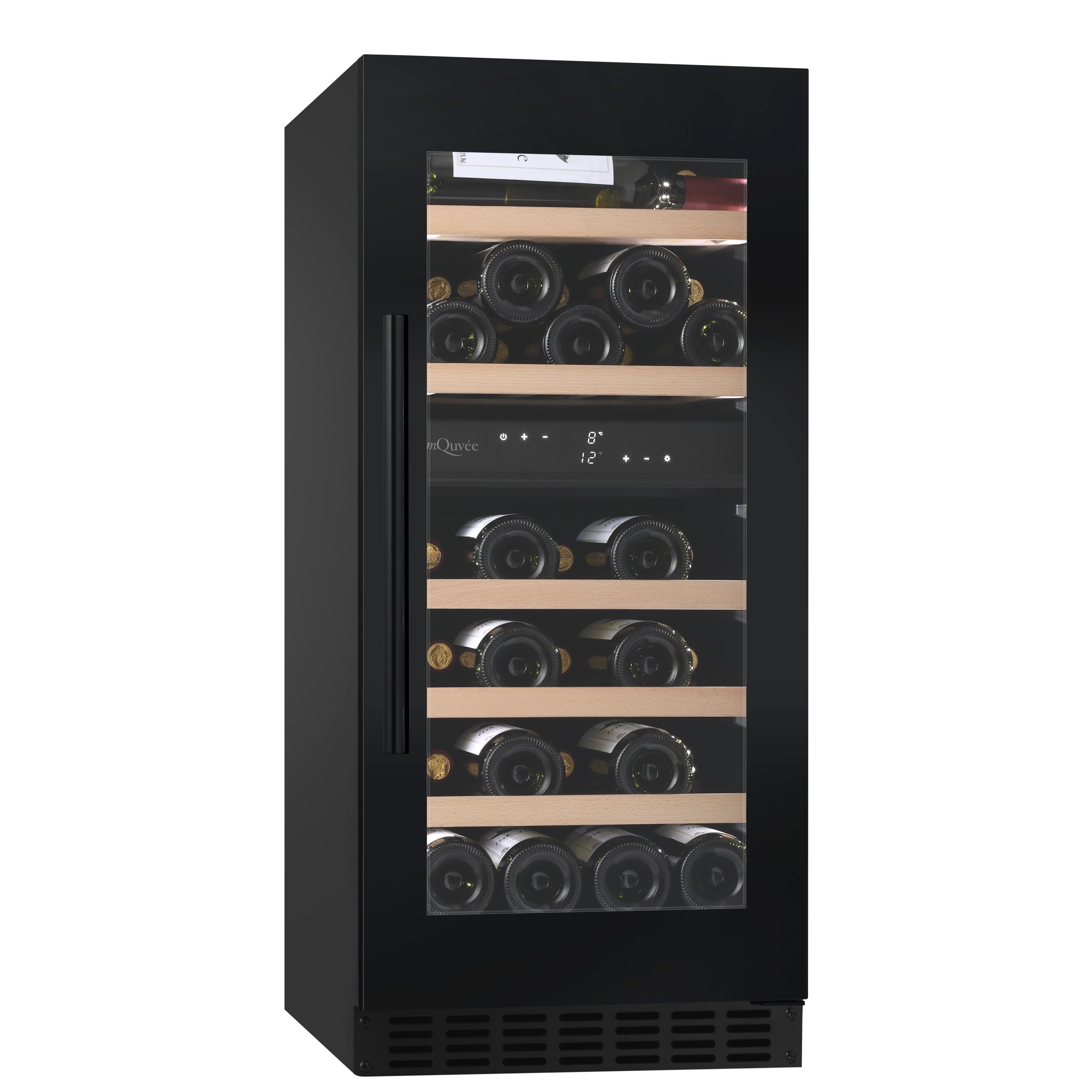 Wine Cooler 34 bottles mQuvée WineCave 800 40D Fullglass Dual-zone