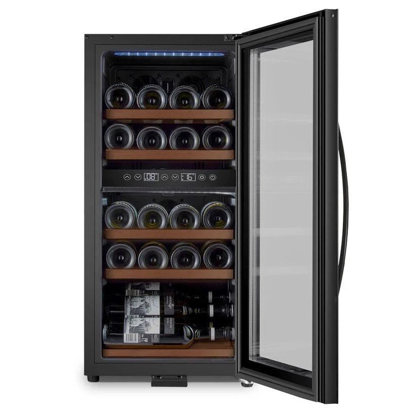 Wine Cooler 24 bottles mQuvée WineExpert 24 Stainless Dual-zone