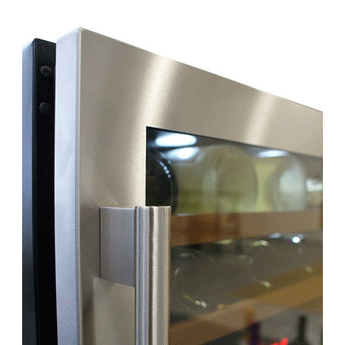 Wine Cooler 45 bottles mQuvée WineCave 700 60D Stainless Dual-zone