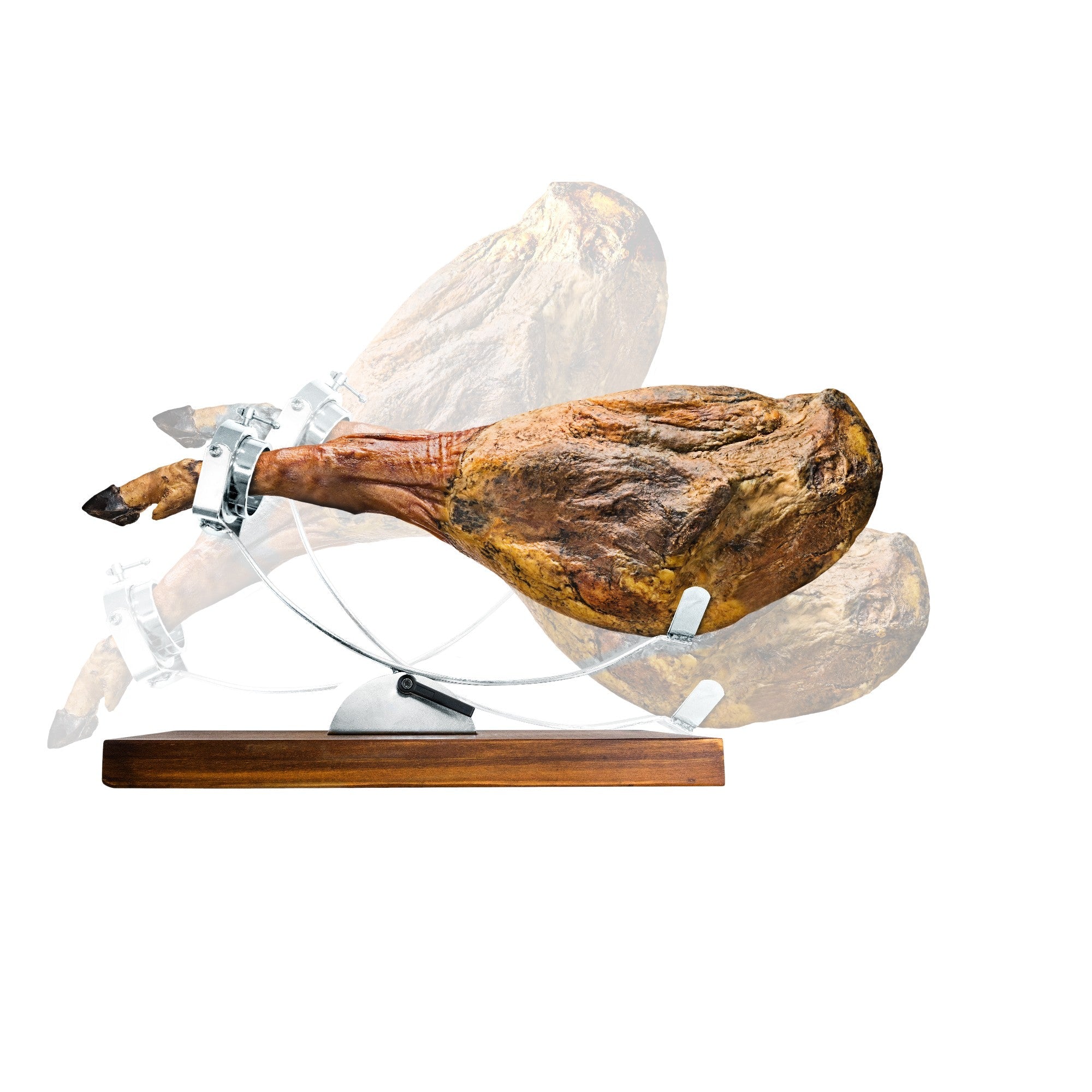 Jamonero Basculante con Cabezal Giratorio Madera