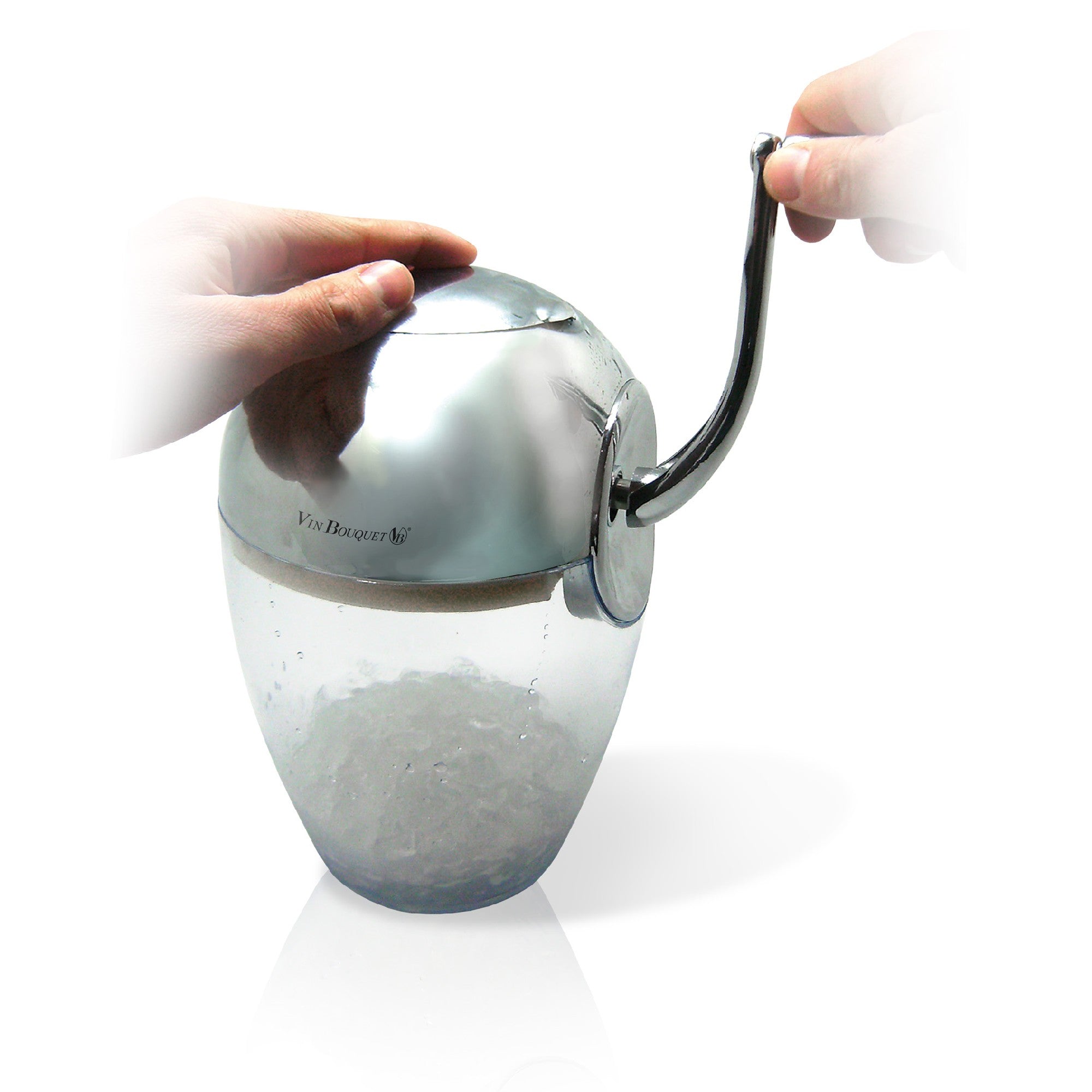 Picadora de hielo manual para cócteles y bebidas