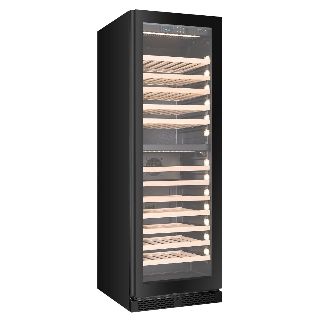 Wine Cooler 101 bottles CELLA FWS93D Black Dual-zone