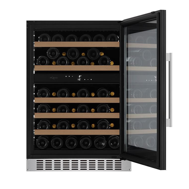 Wine Cooler 45 bottles mQuvée WineCave 780 60D Stainless Steel Dual-zone