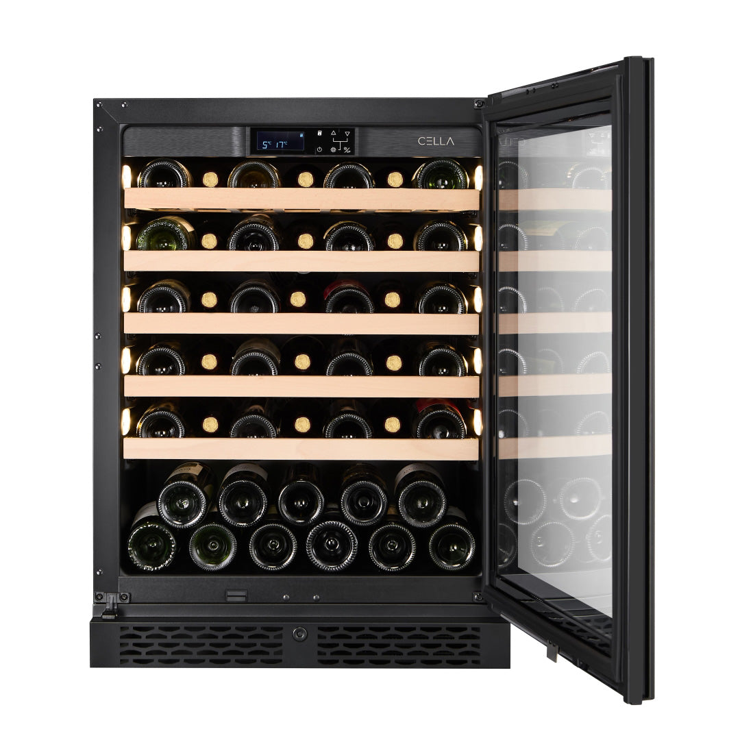 Wine Cooler 46 bottles CELLA W46S Black