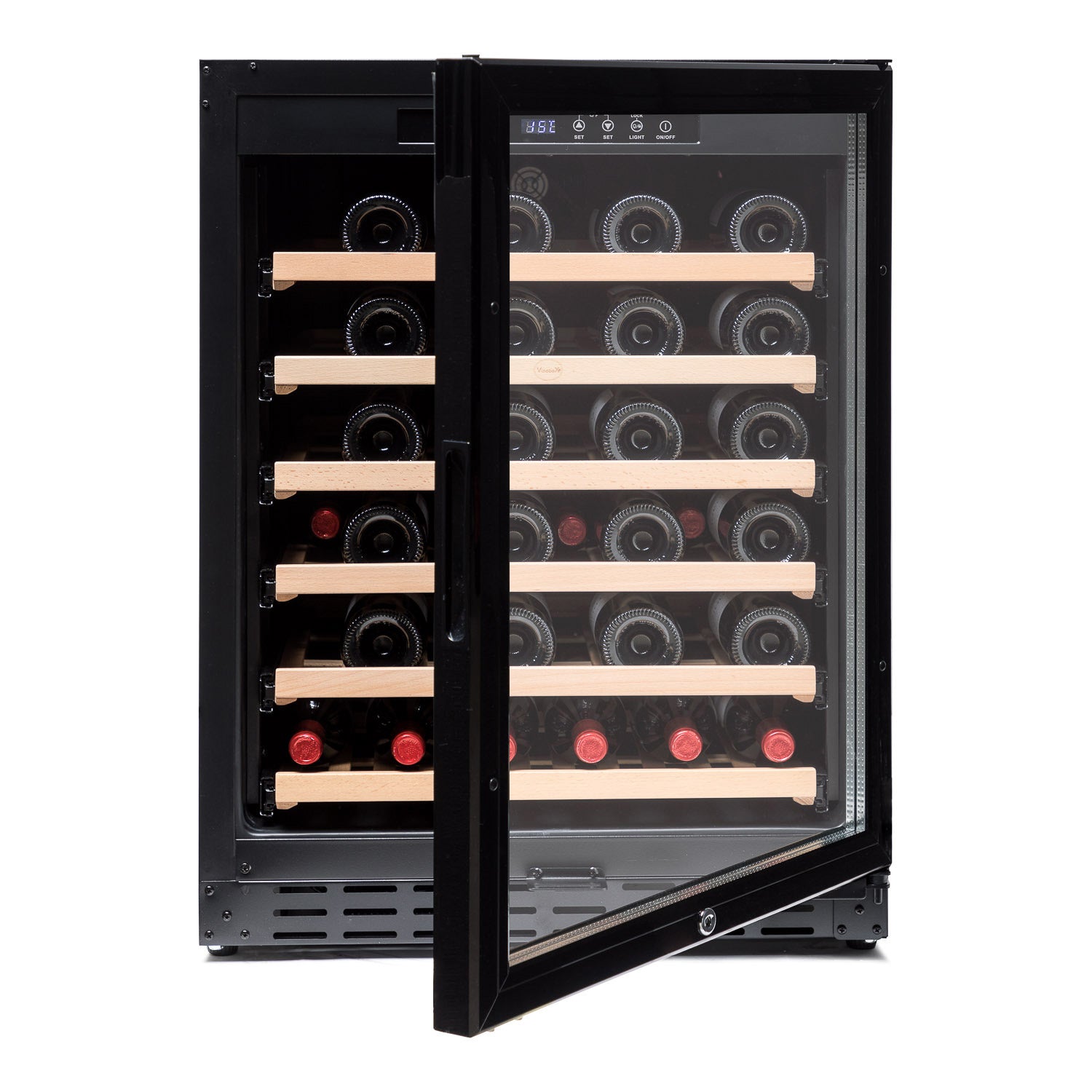 Vinoteca 50 botellas Vinobox 50GC 1T negra encastrable