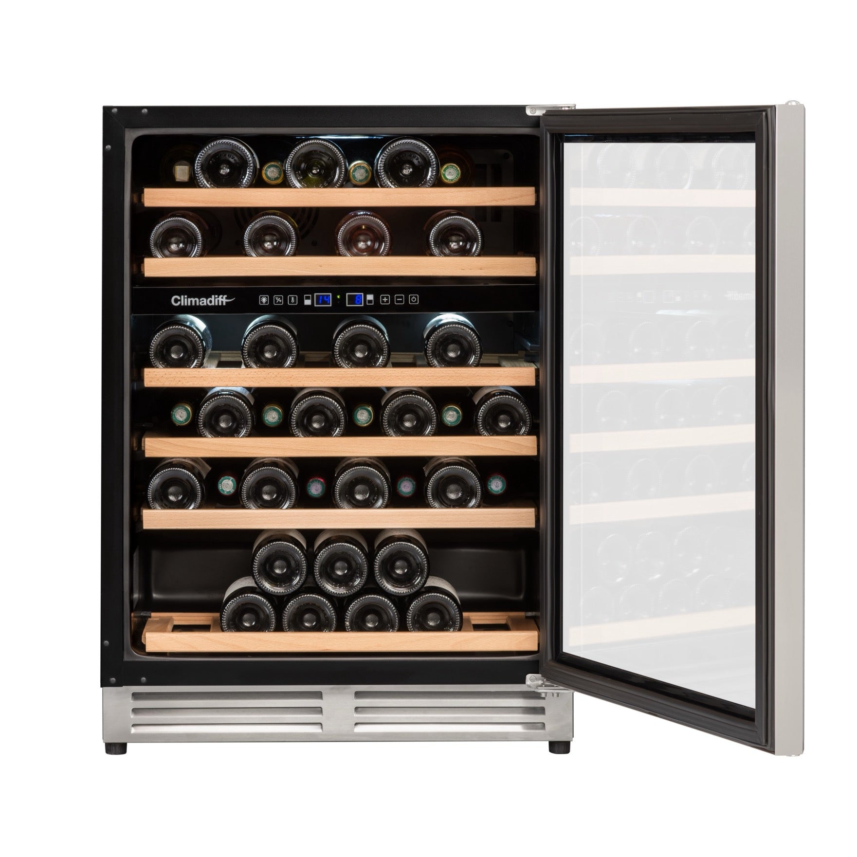 Vinoteca 51 botellas Climadiff CBU51D1X doble zona