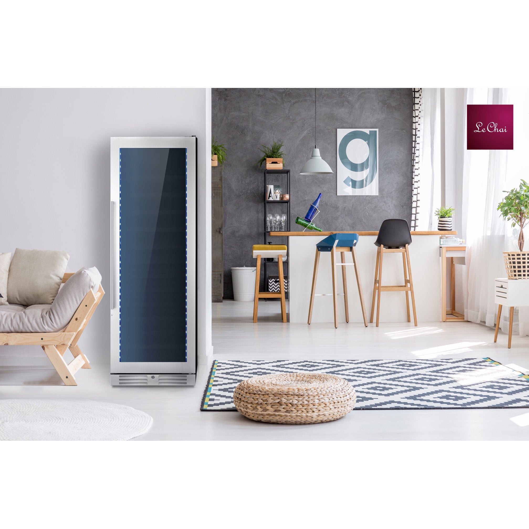 Built-in Wine Cooler 124 bottles Le Chai Chroma 1240 Inox