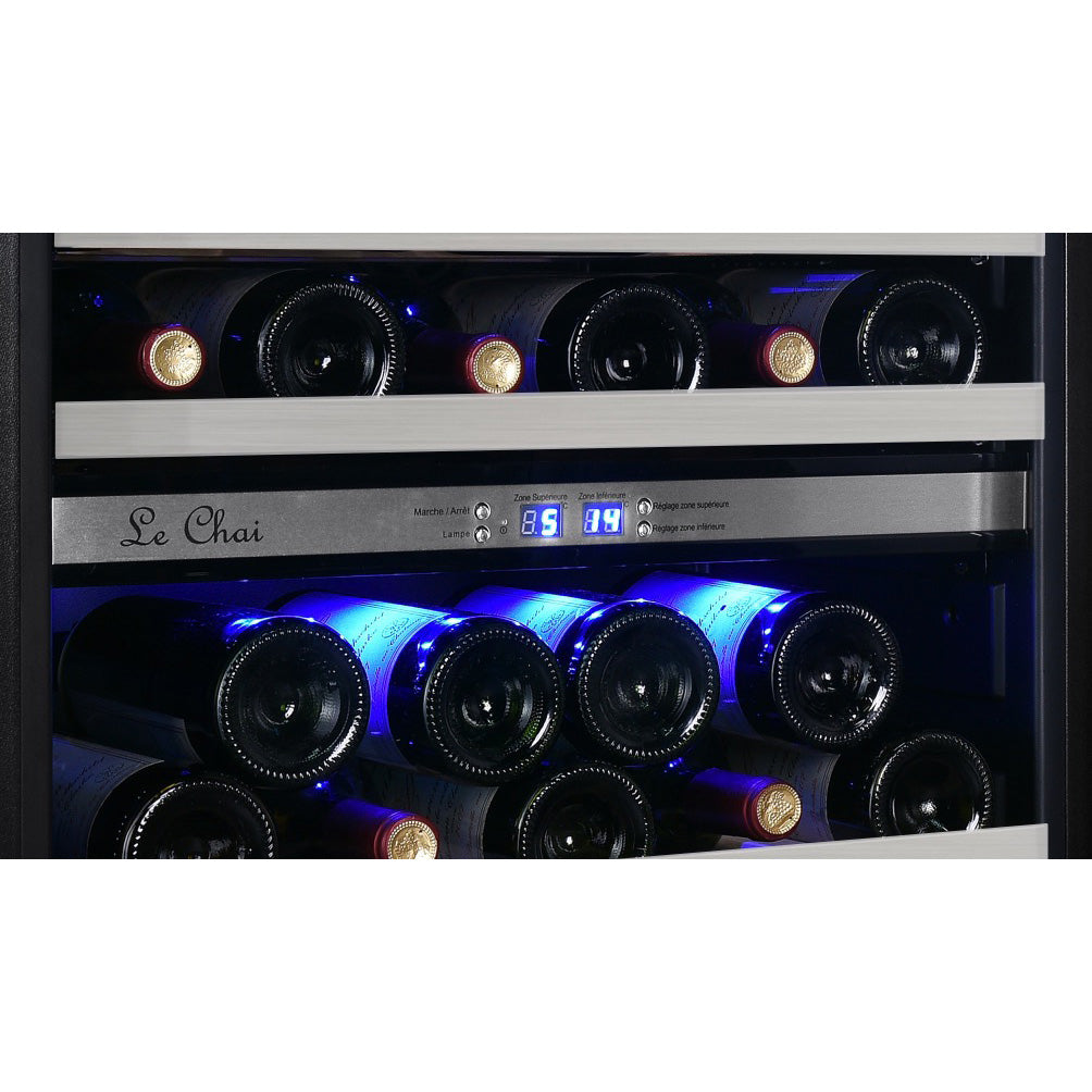 Built-in Wine Cooler 27 bottles Le Chai LBN270 Black Dual-zone