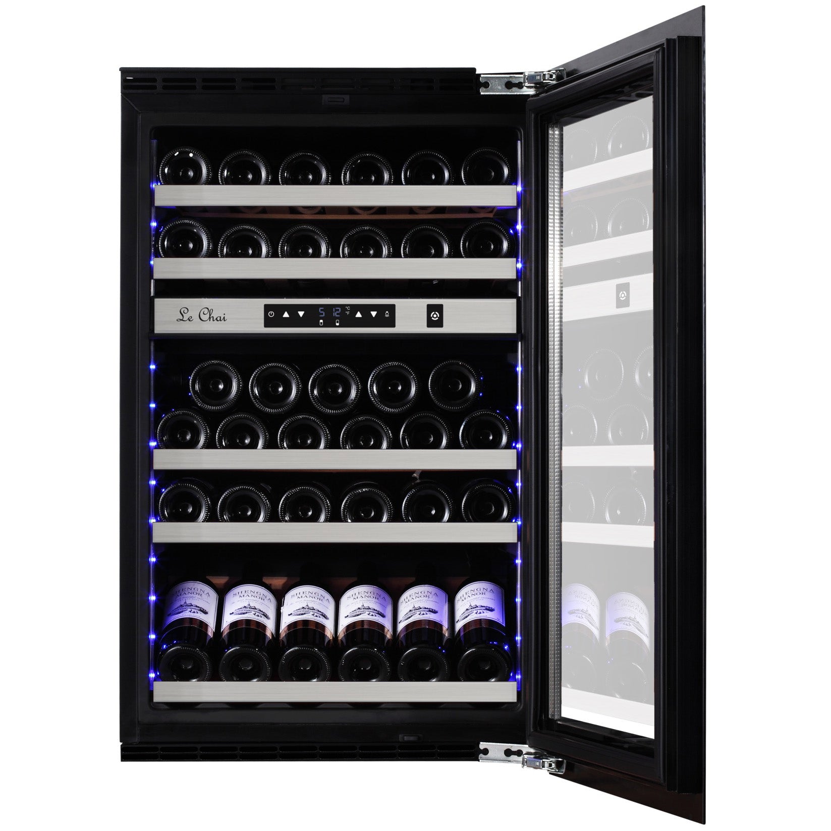 Built-in Wine Cooler 46 bottles Le Chai LBN460POV black Dual-zone