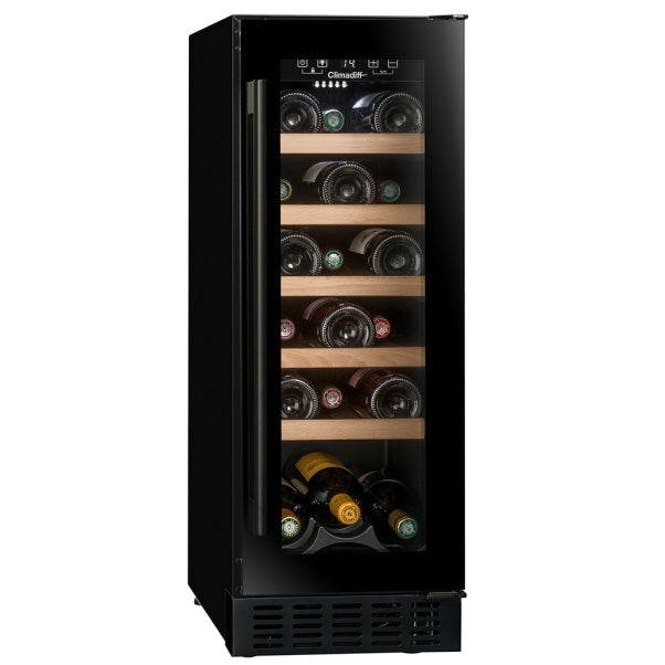 Vinoteca encastrable bajo encimera 20 botellas CBU20S2B cerrada lateral