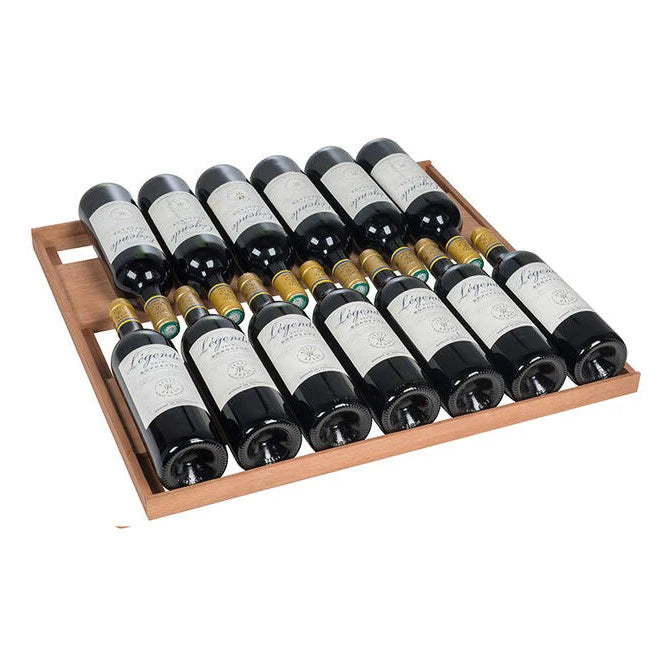 Bandeja para vinoteca Climadiff UNIVERSELLE1/70 con botellas colocadas cabeza a cola