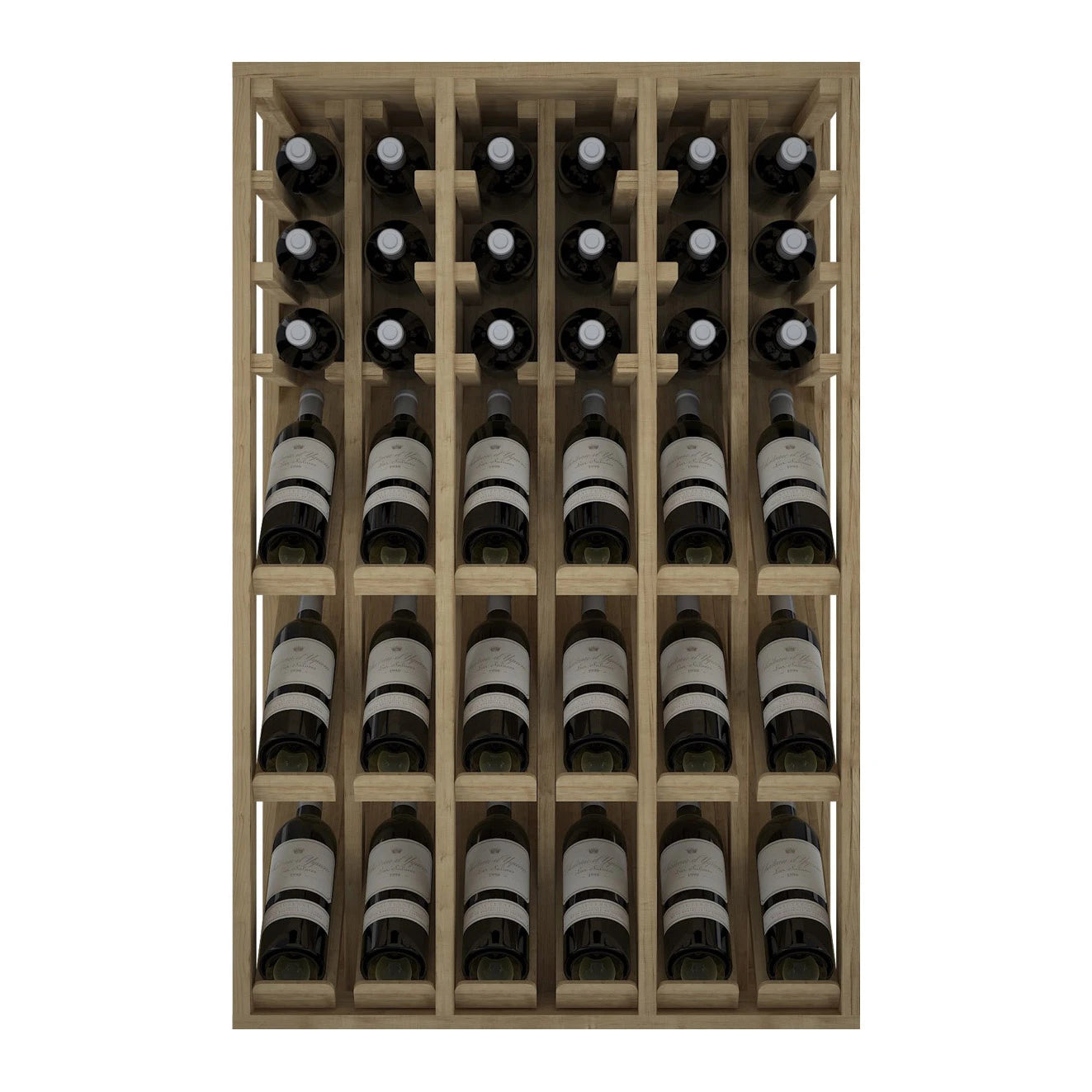 Pine wood wine rack for 36 bottles, Godello EX2091
