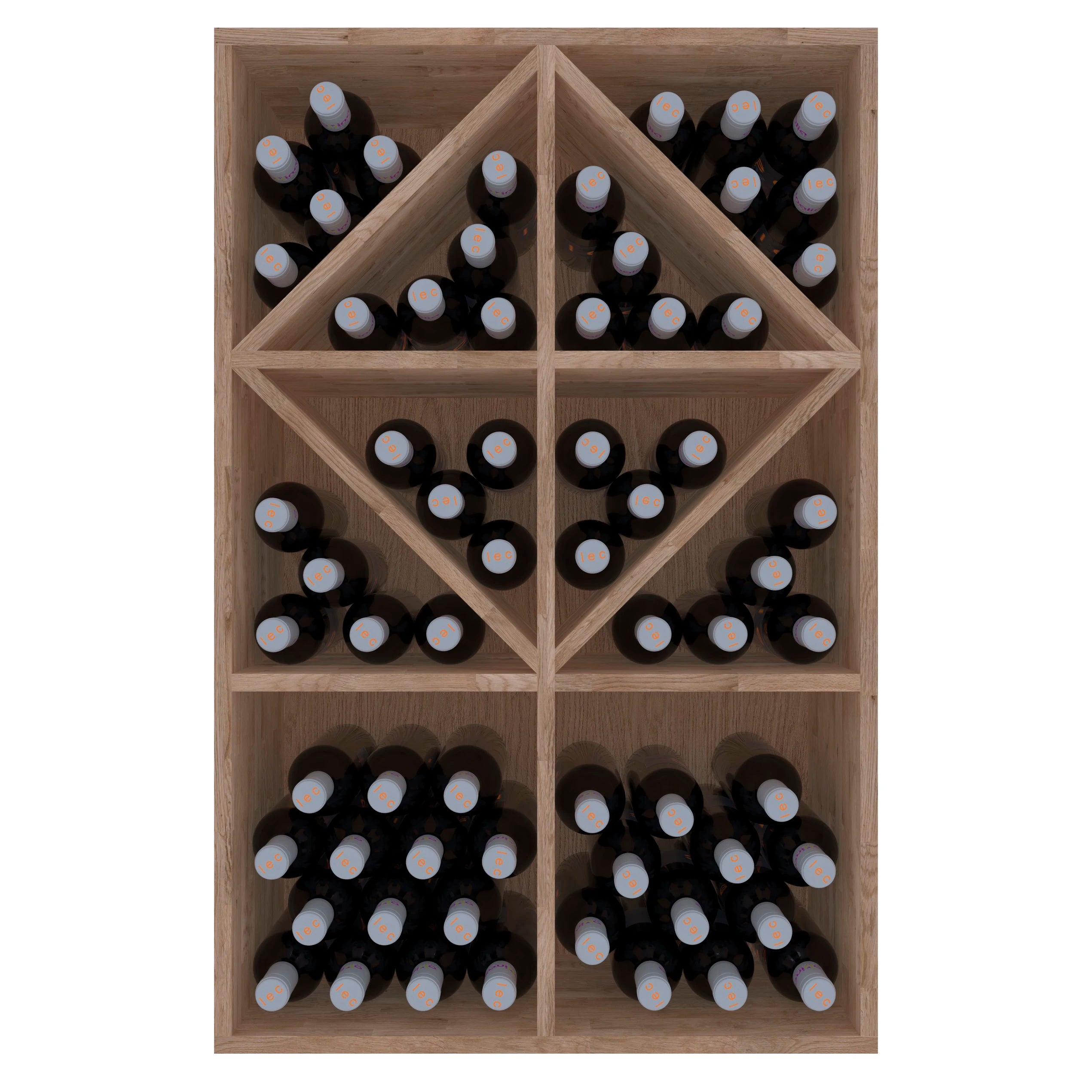 Botellero de madera de pino para 70 botellas, Godello EX2534