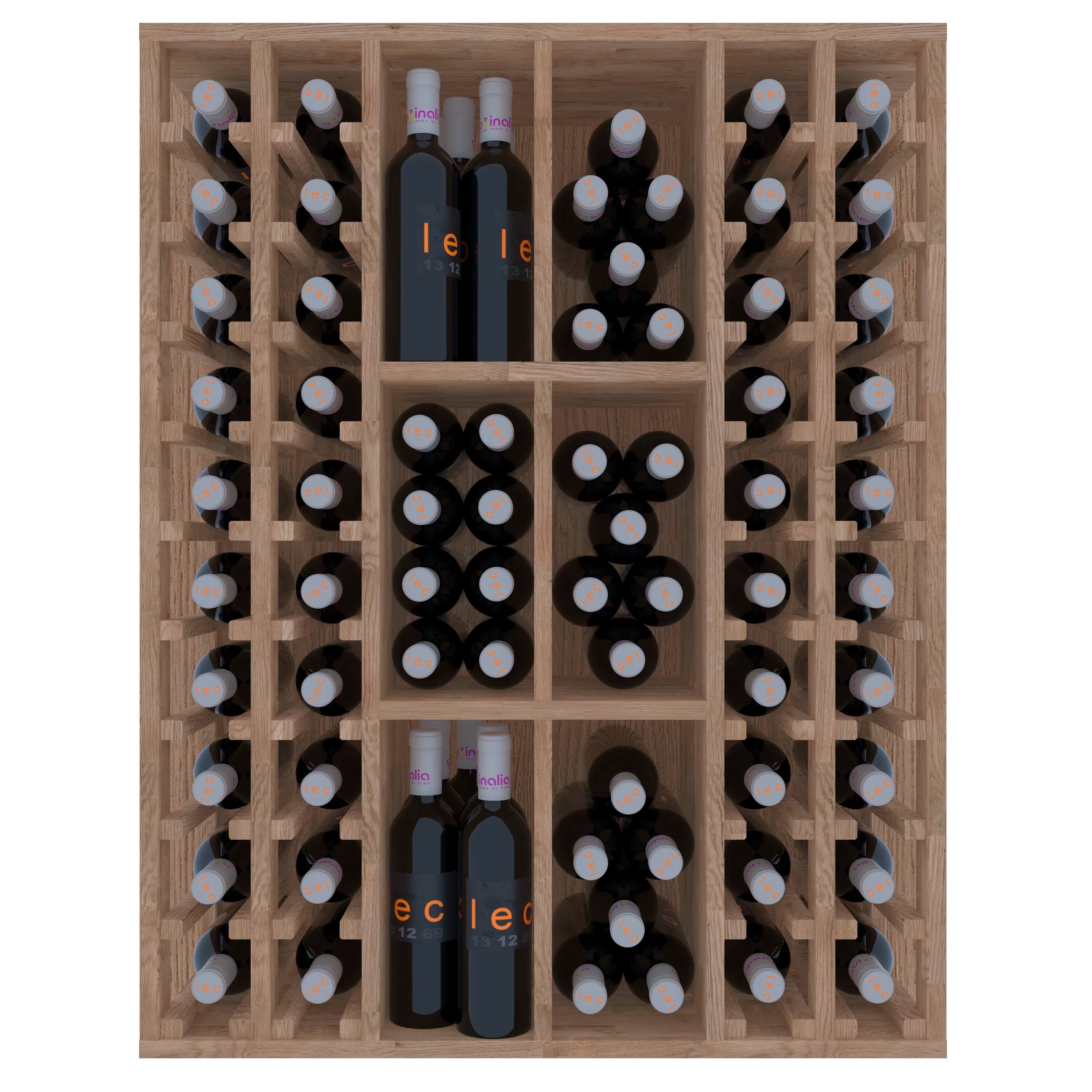 Pine wood wine rack for 88 bottles, Godello EX2528
