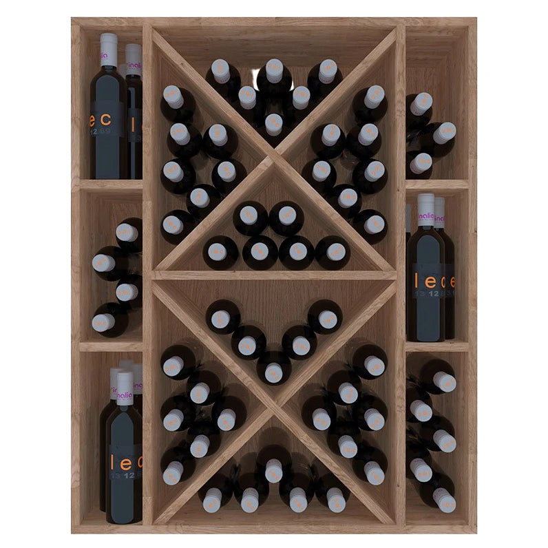 Botellero de madera de pino para 90 botellas Godello EX2538