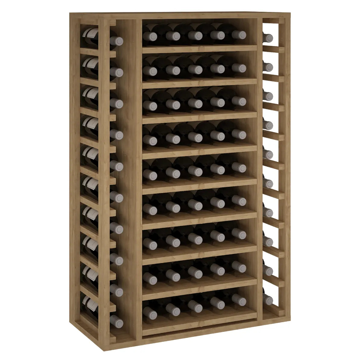 Wine rack for 65 bottles Expovinalia Arganza Godello 2540 — Pine with light oak finish — EX2540