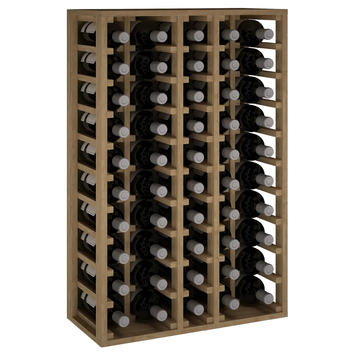 Wine rack for 50 magnum bottles Expovinalia Canedo Godello 2066 — Pine with light oak finish — EX2066