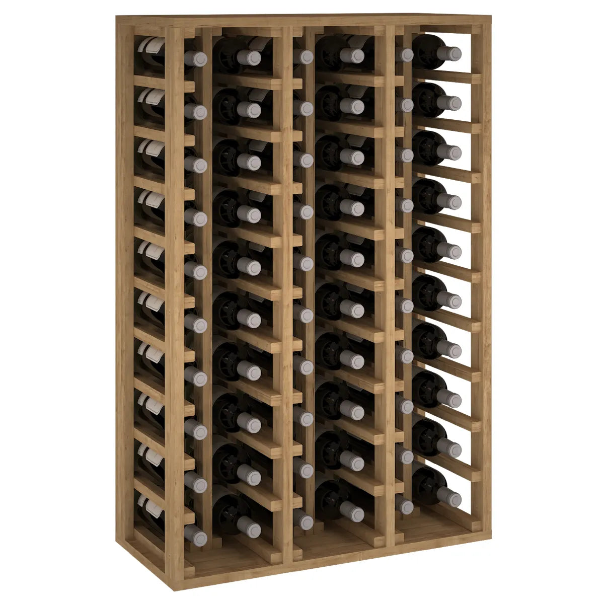 Wine rack for 60 bottles Expovinalia Canedo Godello 2060 — Pine with light oak finish — EX2060