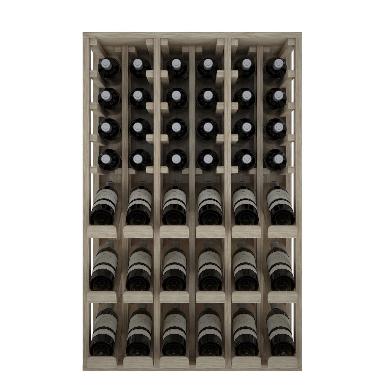 Oak wood wine rack for 36 bottles, Godello ER2091