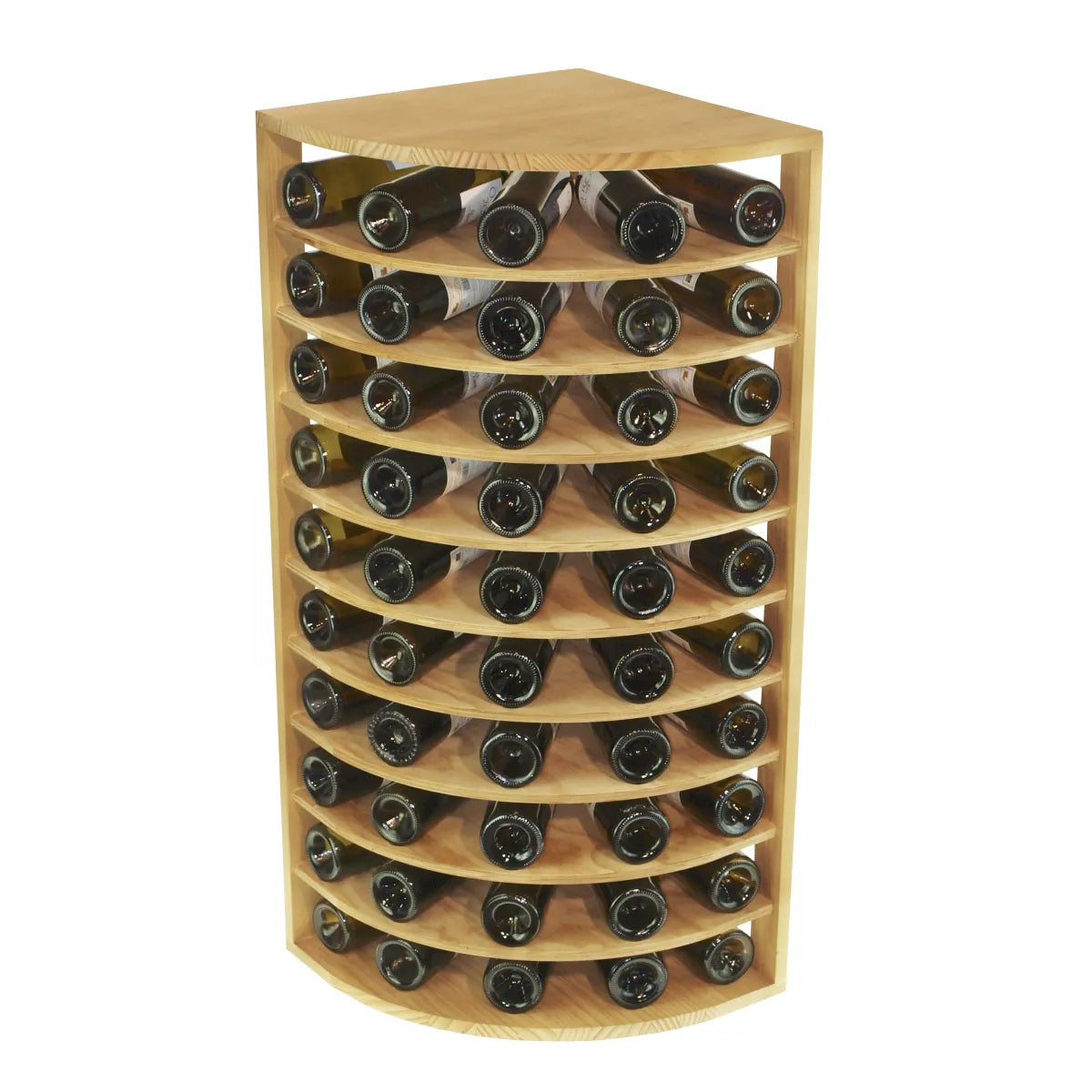 Wine rack for 50 bottles Expovinalia Quilós Godello 2036 — Pine with light oak finish — EX2036