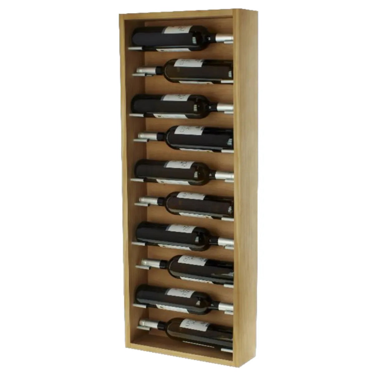 Wine rack for 10 bottles Expovinalia Trofeo Godello 9188 — Pine with light oak finish — EX9188
